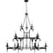 Quoizel Octavia Chandelier 18 Lights Earth Black OCA5046EK - alternate 4